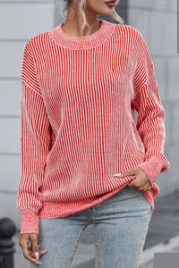 Candy Cane Cord Sweater