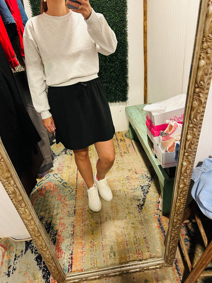 Light Gray Round Neck Sweatshirt