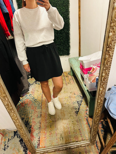 Light Gray Round Neck Sweatshirt