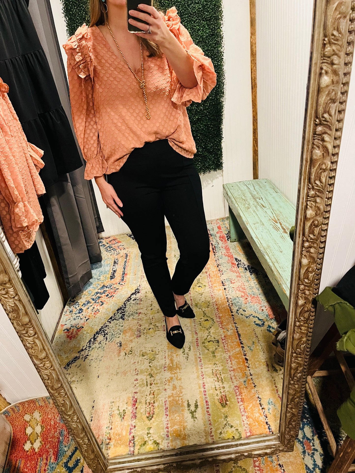 Ruffle Dot Top