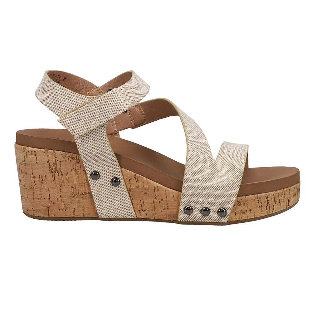 Gold Shimmer Spring Fling Wedges by Corkys
