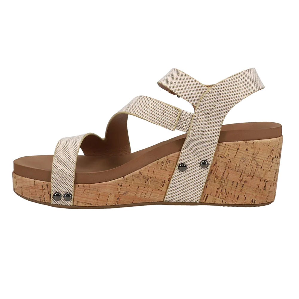 Gold Shimmer Spring Fling Wedges by Corkys