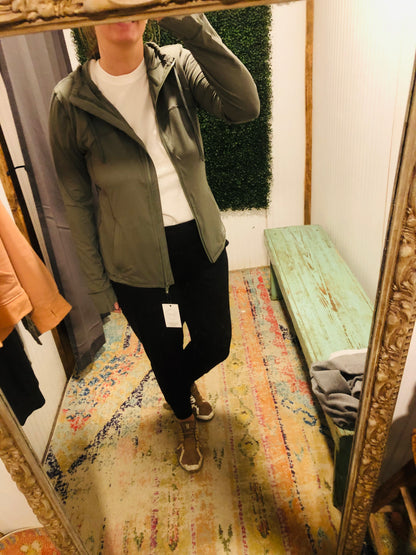 Fitted Jacket with Hood