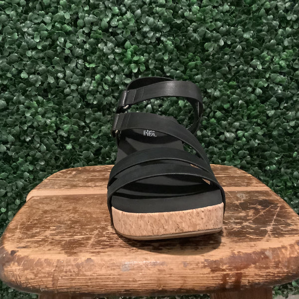 Black Giggle Wedges by Corkys
