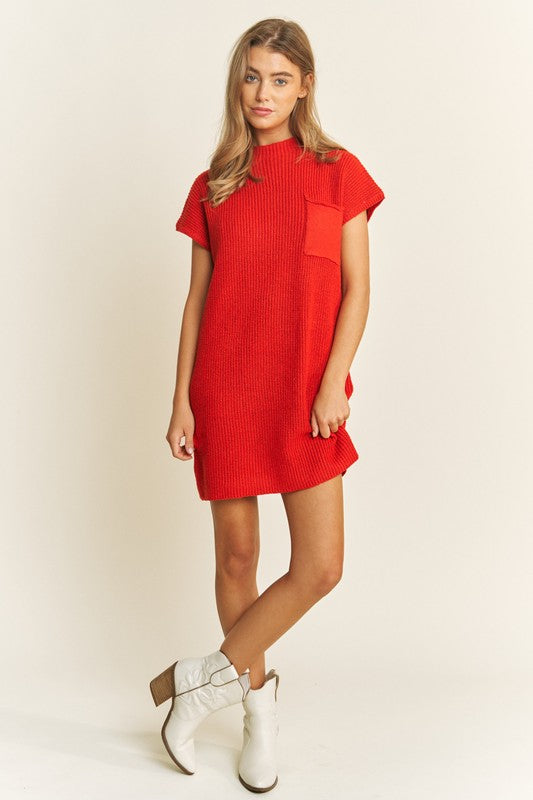 Red Sweater Dress