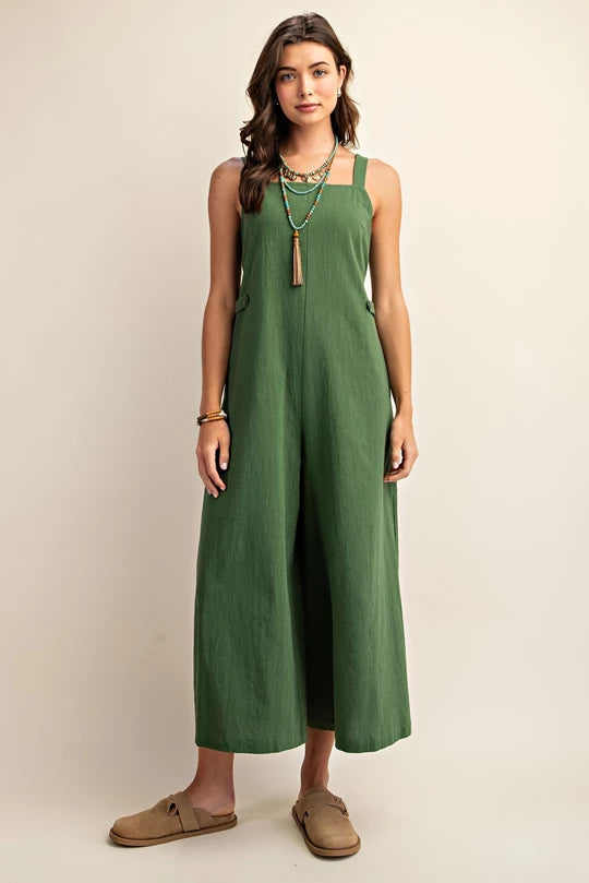 Green Wide Leg Jumpsuit