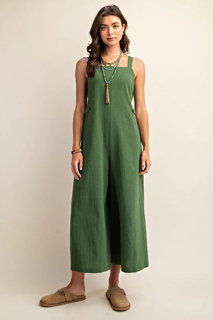 Green Wide Leg Jumpsuit