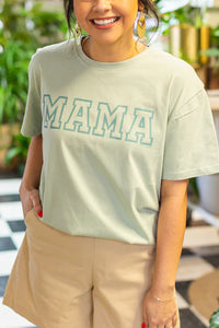 Sage Green Mama Tee