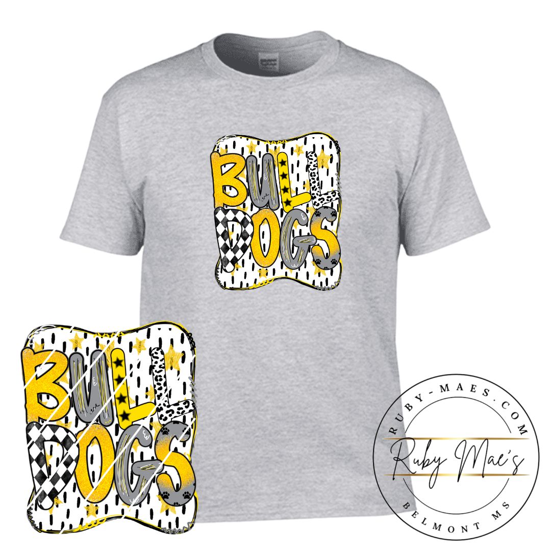 Bulldogs School Spirit Short Sleeve Gildan Tshirt