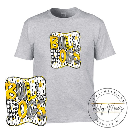 Bulldogs School Spirit Short Sleeve Gildan Tshirt