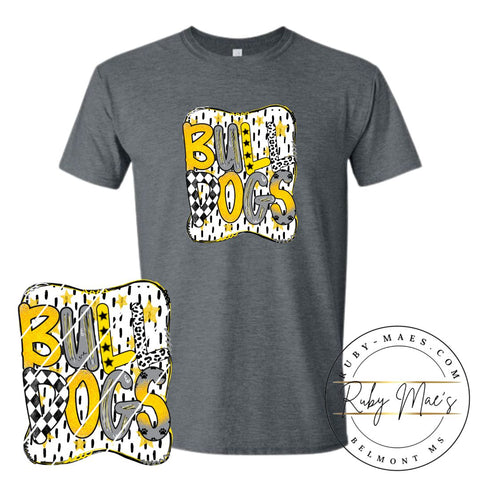 Bulldogs School Spirit Short Sleeve Gildan Tshirt