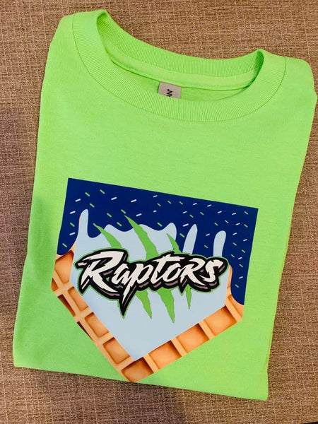 Raptors Drip Logo Short Sleeve Tshirt