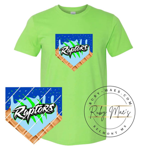 Raptors Drip Logo Short Sleeve Tshirt