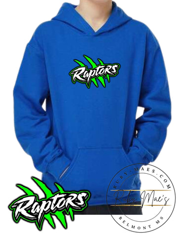 Raptors Logo Royal Blue Gildan Hoodie (Youth sizes)