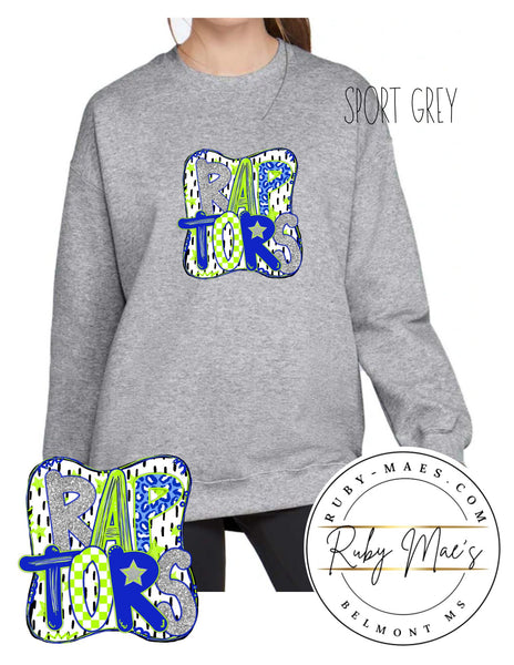 Raptors Spirit Gildan Sweatshirt (Adult sizes)