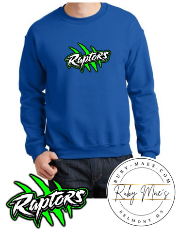 Raptors Logo Royal Blue Gildan Sweatshirt (Adult sizes)