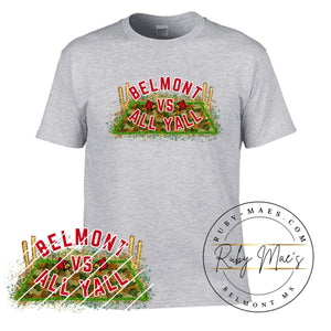 Belmont VS All Y’all Glitter Camo - Gildan Softstyle Short Sleeve