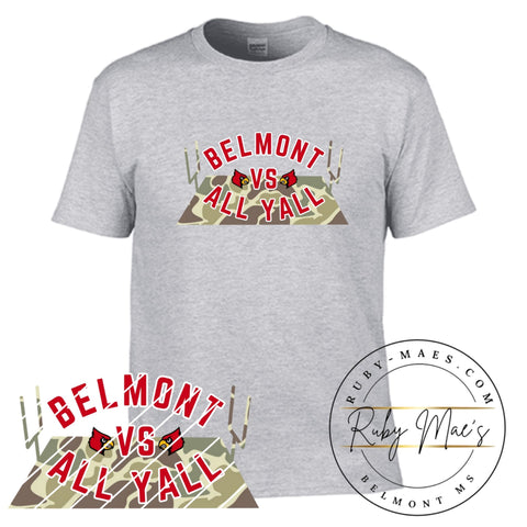 Belmont VS All Y’all Camo - Gildan Softstyle Short Sleeve