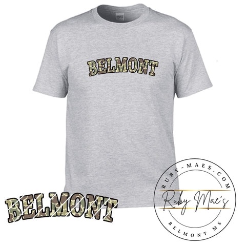 Belmont Camo 4 - Gildan Softstyle Short Sleeve *Saturday Special*