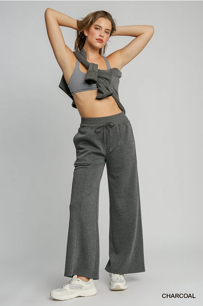 Charcoal Luxe Knit Sweatpants
