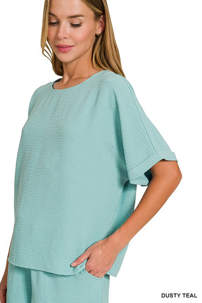 Teal Airflow Shorts Set