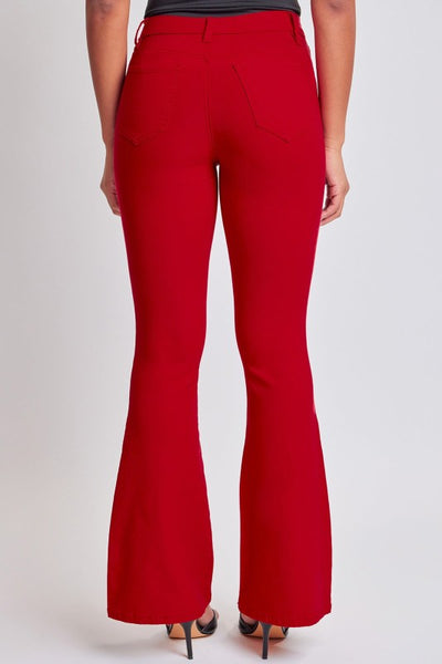 Hyperstretch Flare Pants - Red