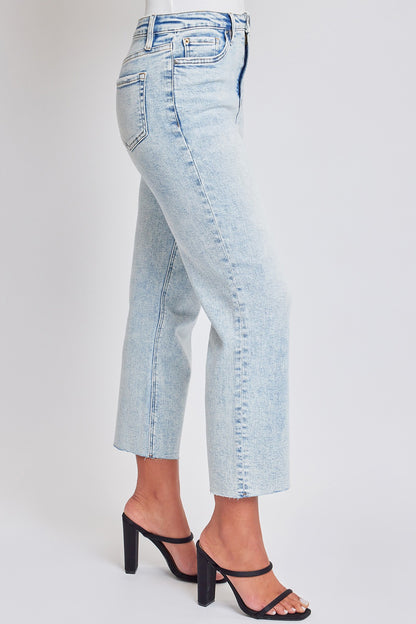 Light Wash Cropped Straight Jean