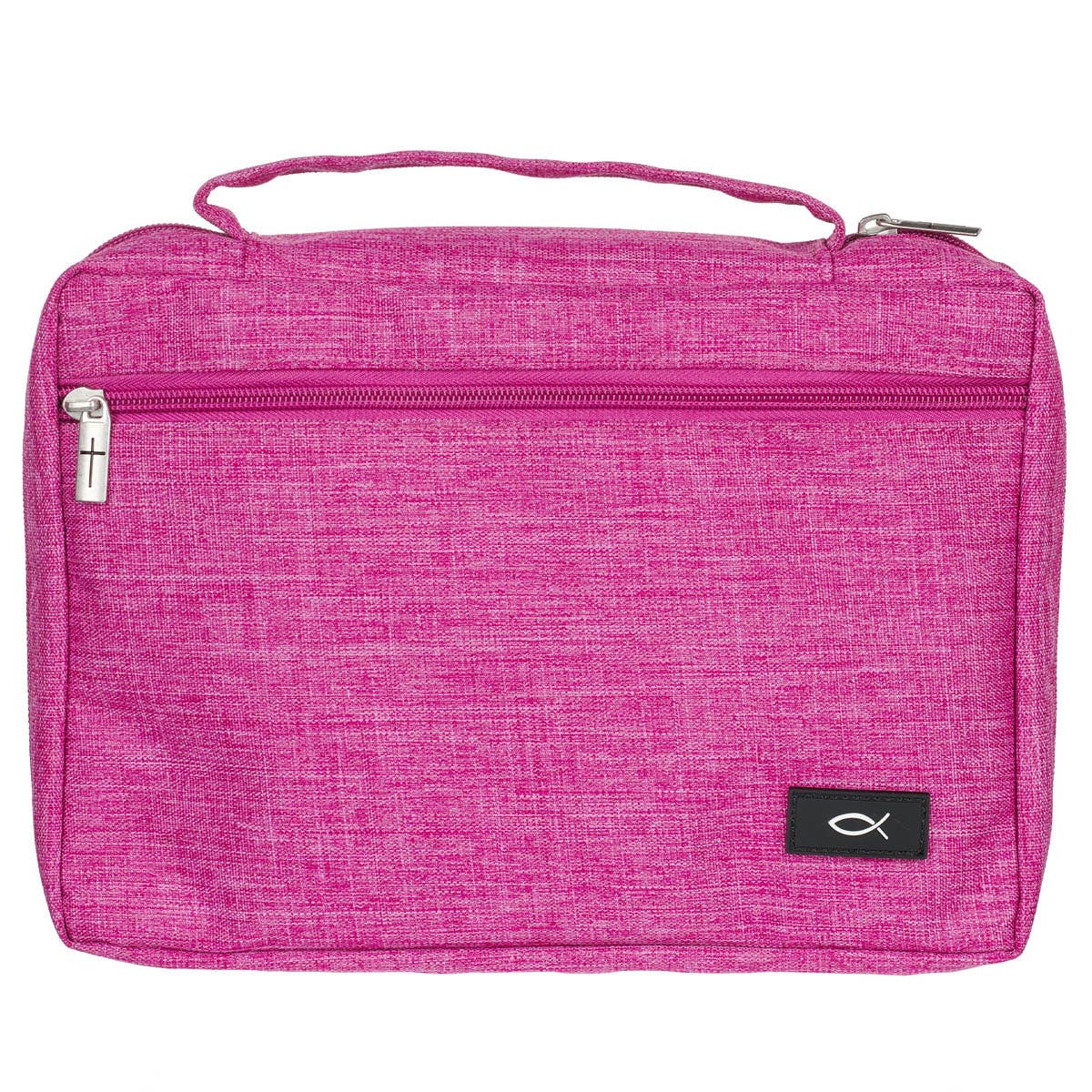 Bible Cover Value Pink Ichthus Patch: Large