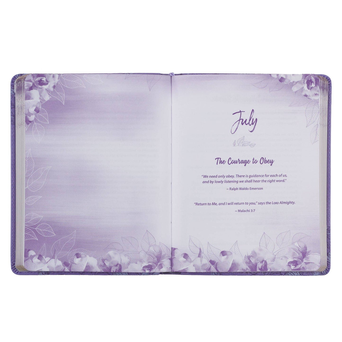 Devotional Strong & Courageous Faux Leather