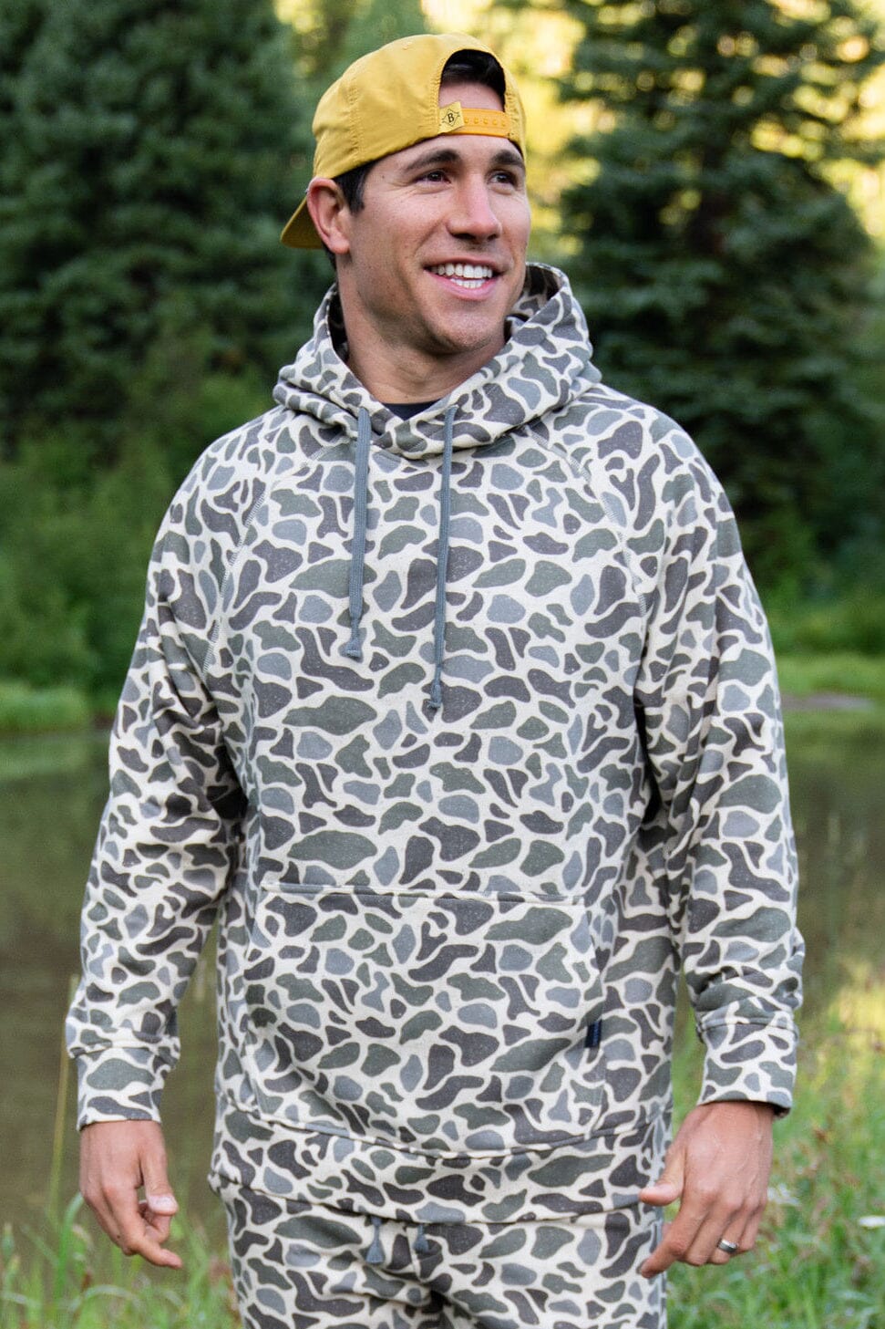 Burlebo Fleece Hoodie- Classic Deer Camo