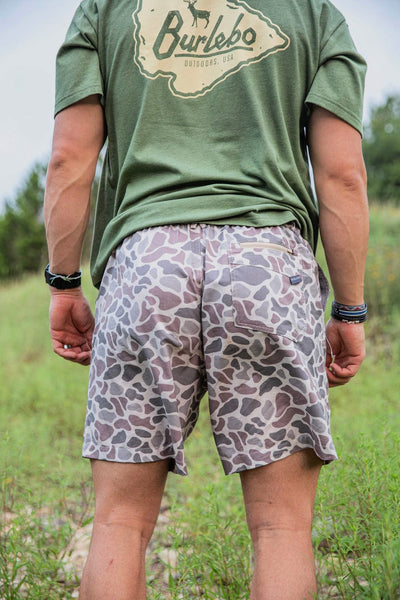 Classic Deer Camo Everyday Shorts by Burlebo