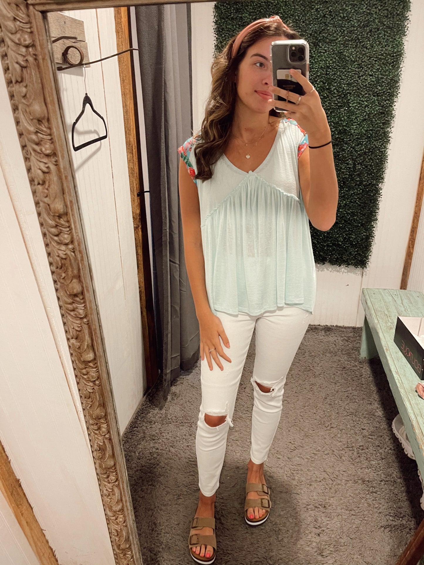 White High Rise Distressed Ankle Skinny Jeans