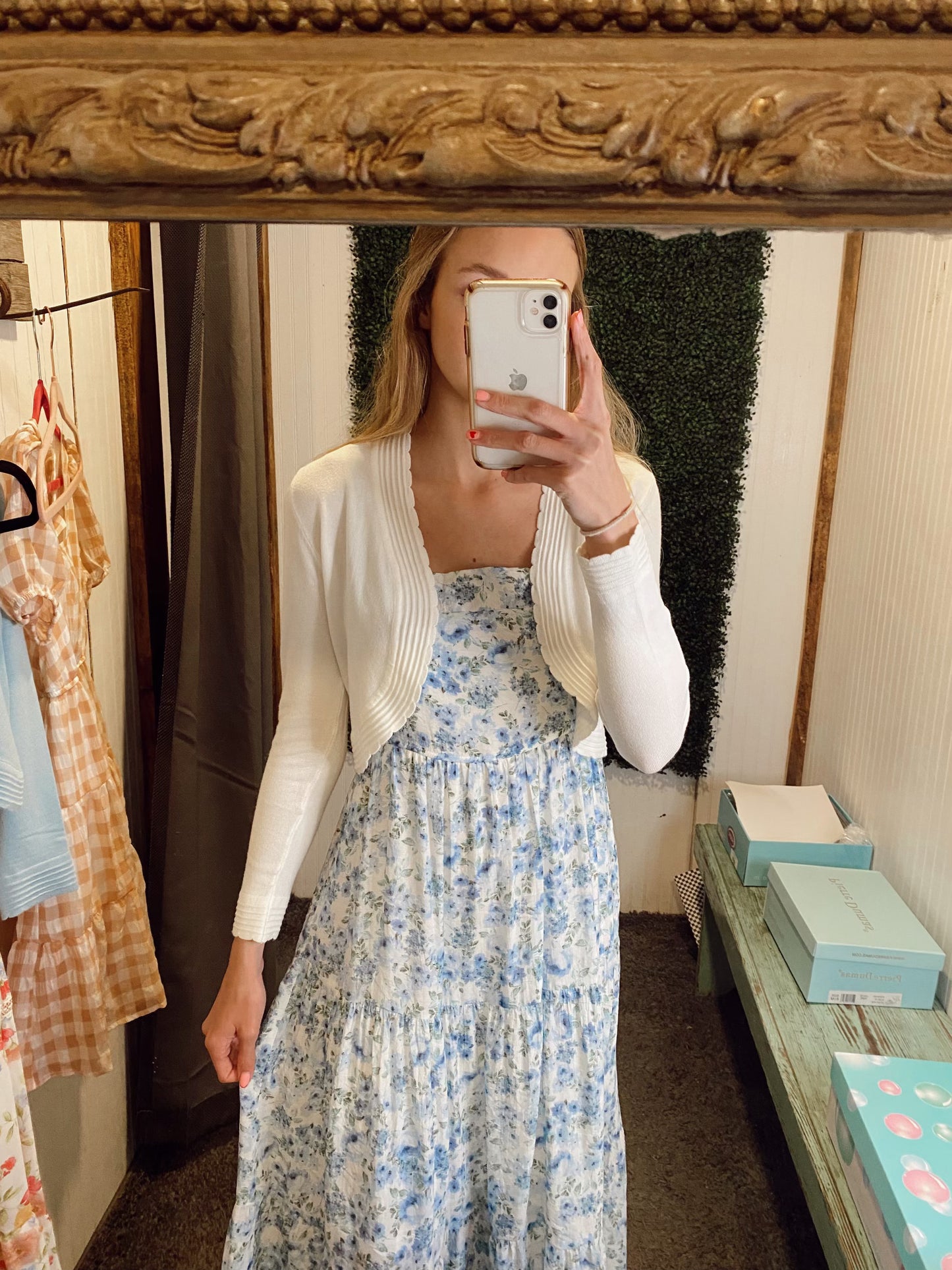 Ribbon Tie Midi Dress