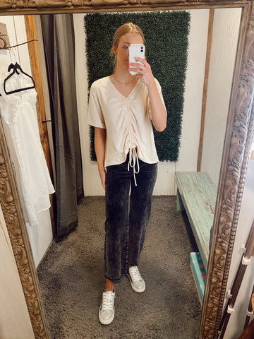 Take My Advice Beige Tee