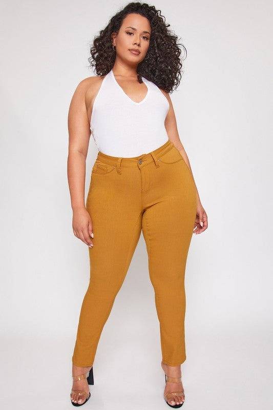 Sunset Mid Rise Stretchy Skinny Jeans- Plus