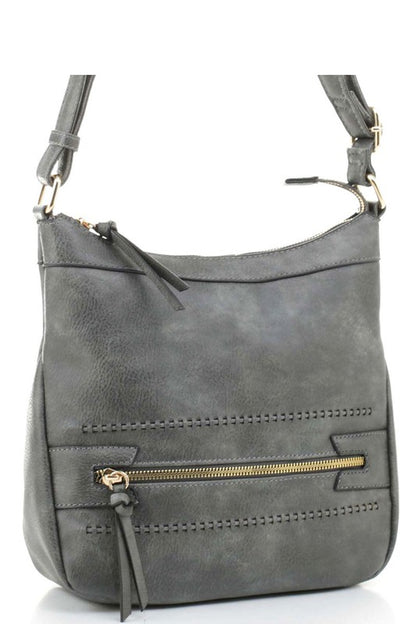 Fashion Zipper Crossbody Bag