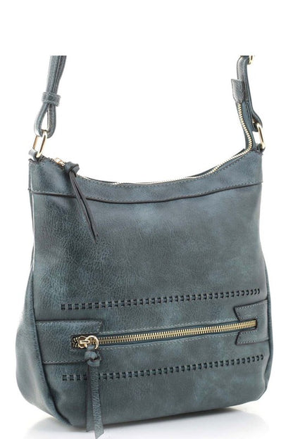 Fashion Zipper Crossbody Bag