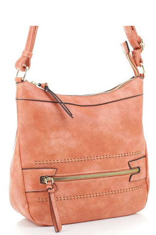 Fashion Zipper Crossbody Bag