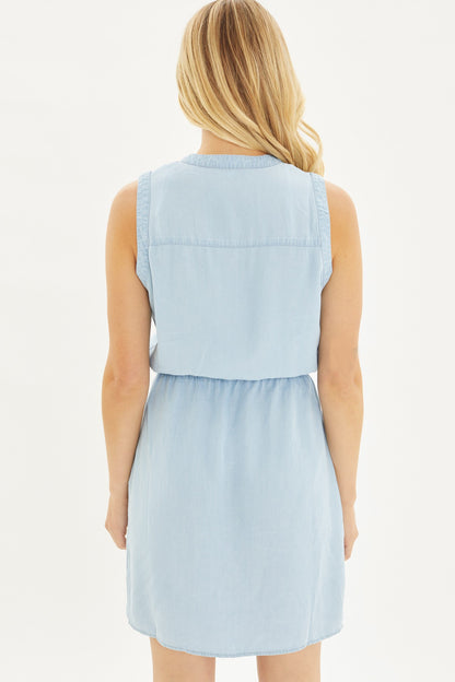 Light Denim Sleeveless Dress