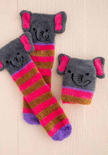 Cozy Elephant Socks by Natural Life