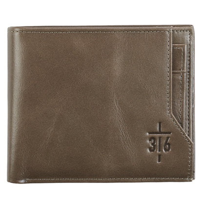 Genuine Leather Wallet John 3:16