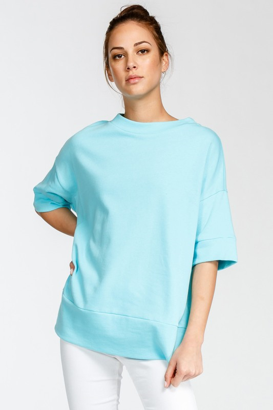 Turquoise Short Sleeve Top