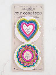 Natural Life Car Coasters