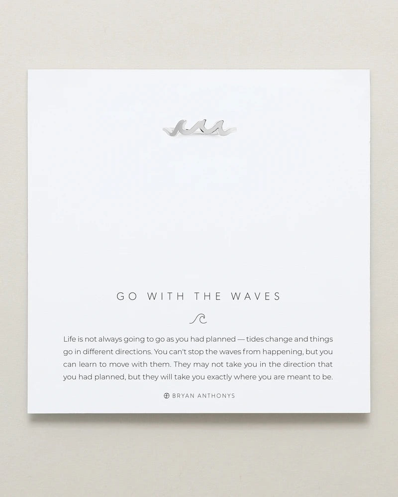 Go With The Waves Silver Ring by Bryan Anthonys