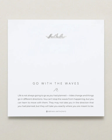 Go With The Waves Silver Ring by Bryan Anthonys