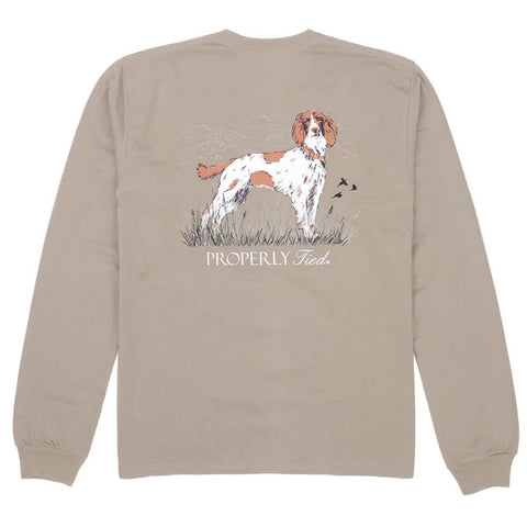 Properly Tied Springer Spaniel Sand Long Sleeve