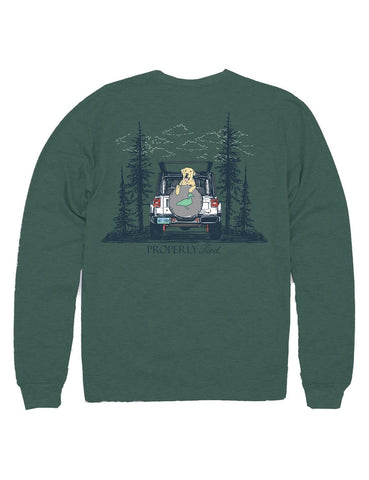 Catch A Ride Hunter Heather Long-sleeve- Kids