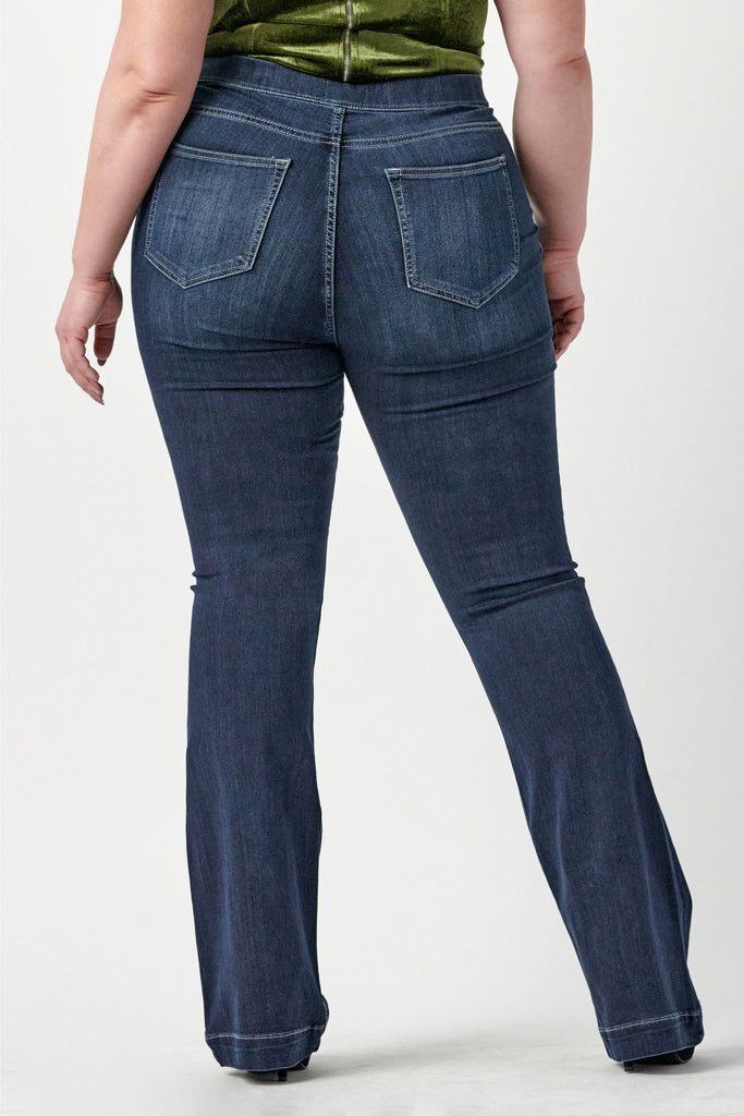 Denim High Rise Flare Jeggings