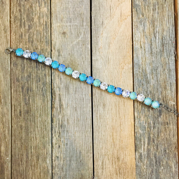 Swarosvki Crystal Shades of Blue Bracelet - BB