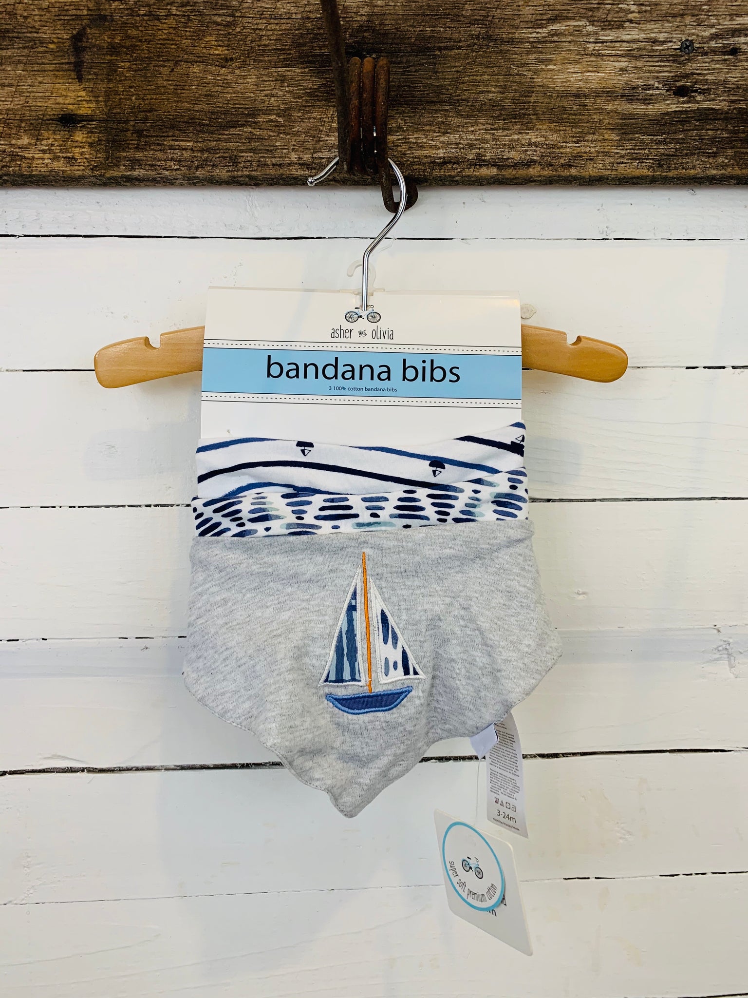 Bandana Bibs - Sailboat- Kids